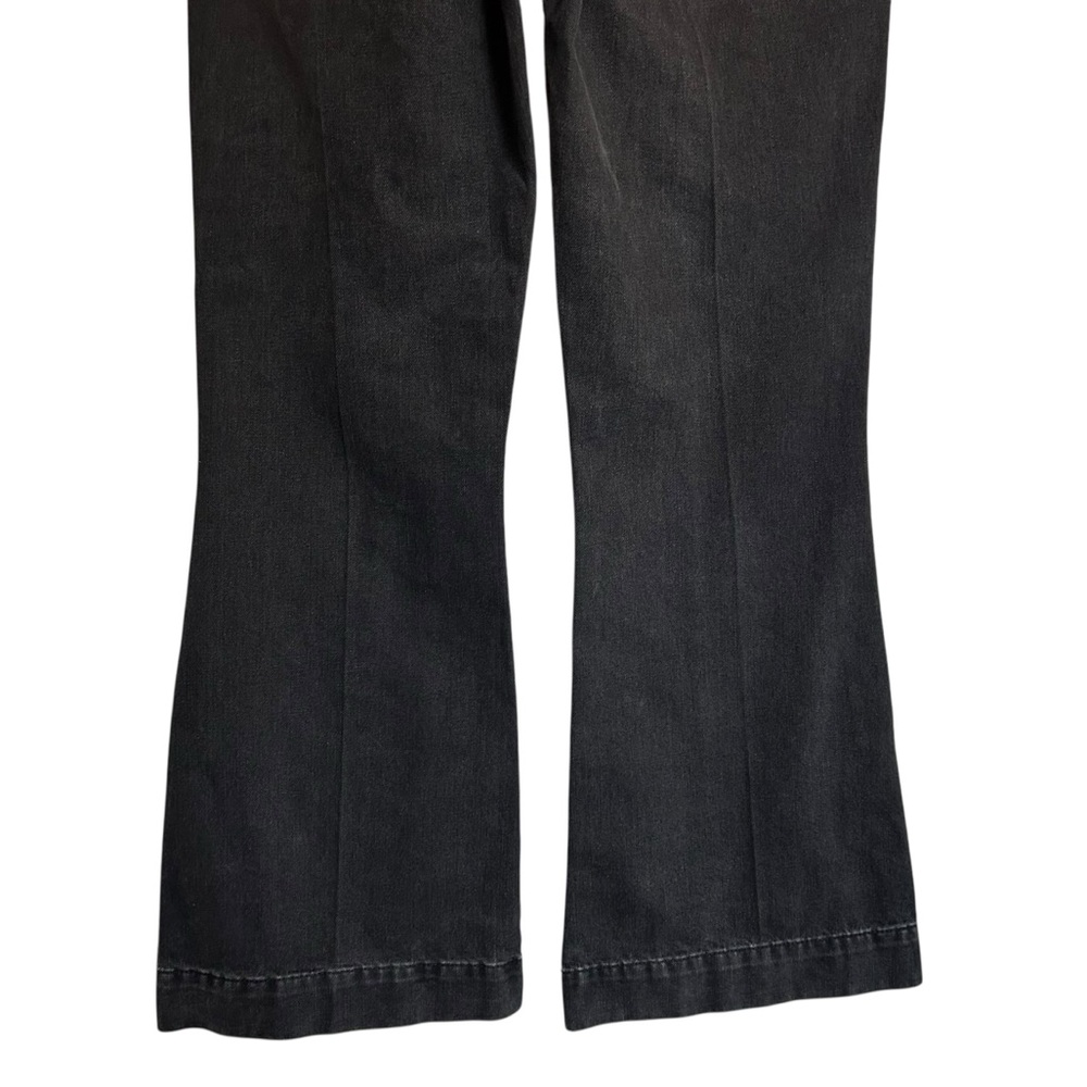High-Rise Black Flare Jeans for Women — Sleek Wide-Leg Fit - Picture 12 of 15